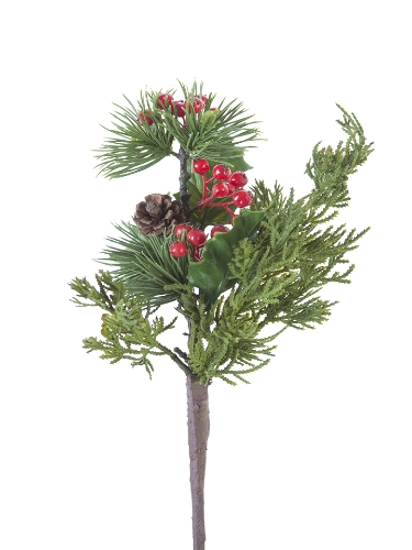 Picture of 15" MIX PINE HOLLY SPRAY