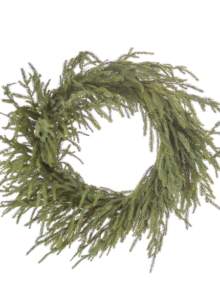Picture of 24" LIGHTLY ICED FIR PINE WREATH