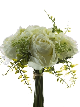 Picture of 10" ROSE HYDRANGEA BERRY BOUQET