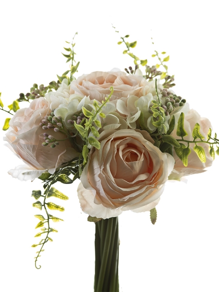 Picture of 10" ROSE HYDRANGEA BERRY BOUQET