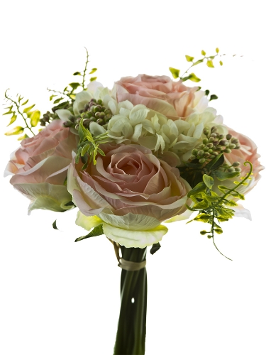 Picture of 10" ROSE HYDRANGEA BERRY BOUQET