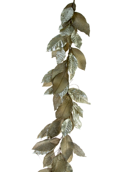 Picture of 6' GLITZY MAGOLIA LEAF GARLAND