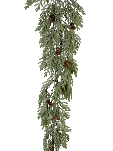 Picture of 65" BALD CYPRESS PINECONE GARLAND