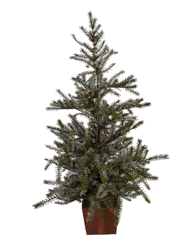 Picture of 35" SNOWY SPRUCE POTTED TREE