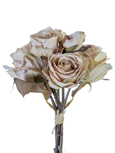 Picture of 12.5" DRIED ROSE/HYD BUNDLE
