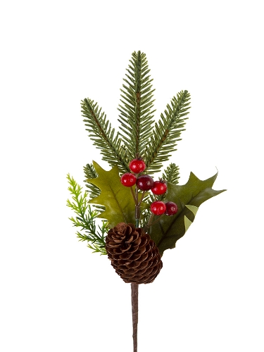 Picture of 12" HOLLY BERRY SPRUCE PICK