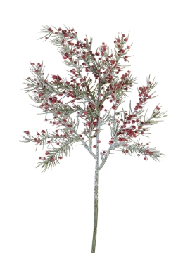 Picture of 16" FROSTED BERRY PINE SPRAY