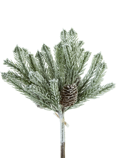 Picture of 14" FLOCKED BALSOM PINE BUNDLE