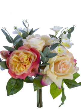 Picture of 15" REAL TOUCH ROSE EUCALYPTUS BUNDLE