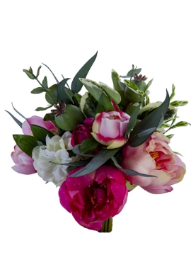 Picture of 13" REAL TOUCH PEONY HYDRANGEA BUNDLE