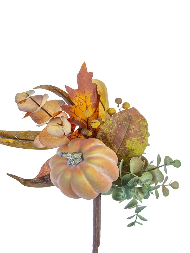 Picture of 13" PUMPKIN FALL LEAF PICK