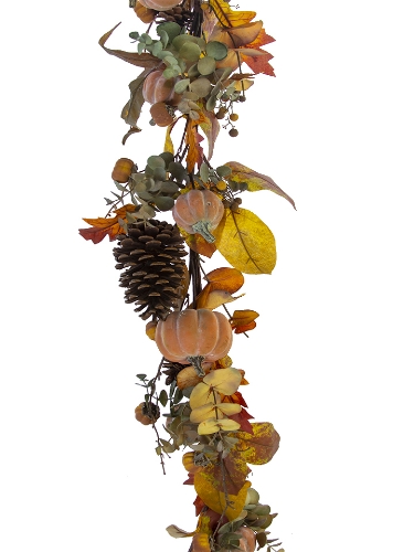 Picture of 62" PUMPKIN FALL LVS GARLAND