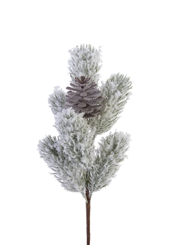 Picture of 13" FLOCKED PINE SPRAY