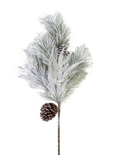 Picture of 30" FLOCKED PINE PINECONE MIX