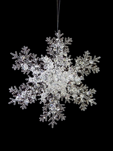 Picture of 9" BEADED SNOWFLAKE