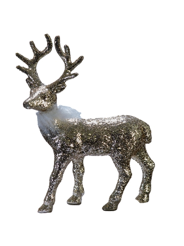 Picture of 8" X 5" GLITTER DEER