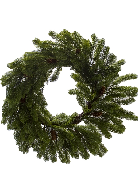 Picture of 24" PINE PINECONE WREATH