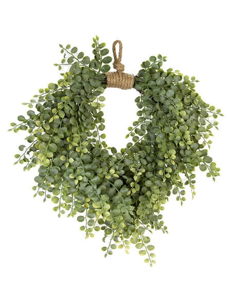Picture of 17" BUTTON LEAF HANGING WREATH