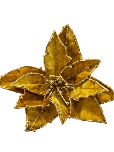 Picture of 7'' VELVET POINSETTIA CLIP