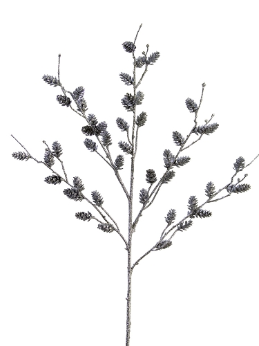 Picture of 29" GLITTER PINE CONE BRANCH