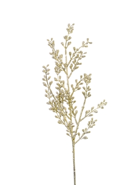 Picture of 25" GLITTERED PINECONE BUD SPRAY