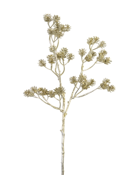 Picture of 20" GLITTERED PINECONE SPRAY