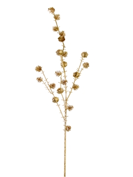 Picture of 35" GLITTER PINECONE SPRAY