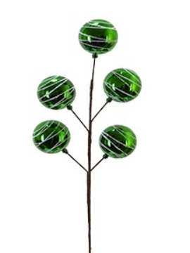 Picture of 20" SPIRAL ORNAMENT BALL SPRAY