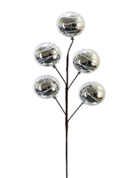 Picture of 20" SPIRAL ORNAMENT BALL SPRAY