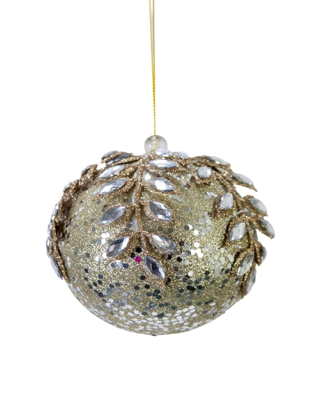 Picture of 4" JEWELED BALL ORNAMENT