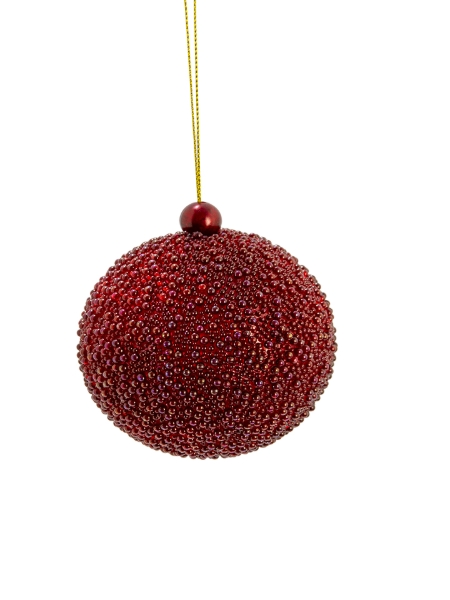 Picture of 3" BEADED BALL ORNAMENT