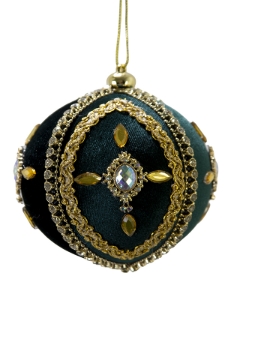 Picture of 4" JEWELED VELVET ORNAMENT
