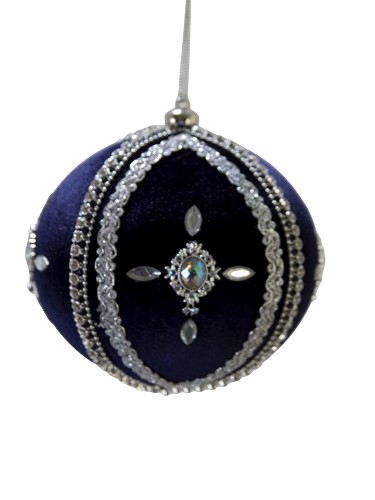 Picture of 5" JEWELED VELVET ORNAMENT
