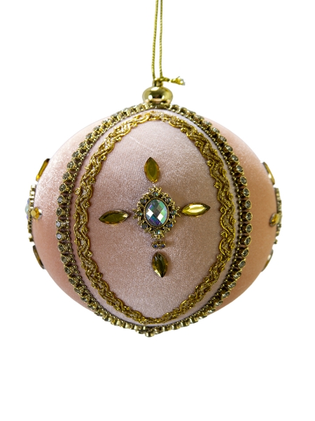 Picture of 5" JEWELED VELVET ORNAMENT