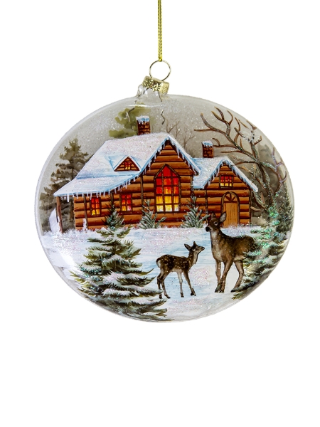 Picture of 5'' GLASS DEER ORNAMENT