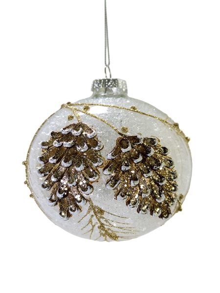 Picture of 4'' GLASS PINECONE ORNAMENT