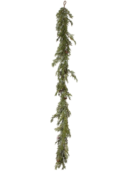Picture of 65" SNOWY CEDAR GARLAND